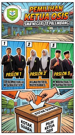 Calon Ketua dan Wakil Ketua OSIS SMA Negeri 13 Palembang Periode Tahun 2026/2027