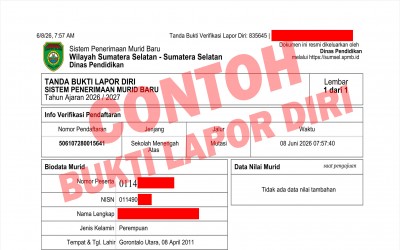 BUKTI LAPOR DIRI